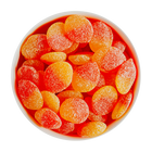 Pêches en tranches sablées