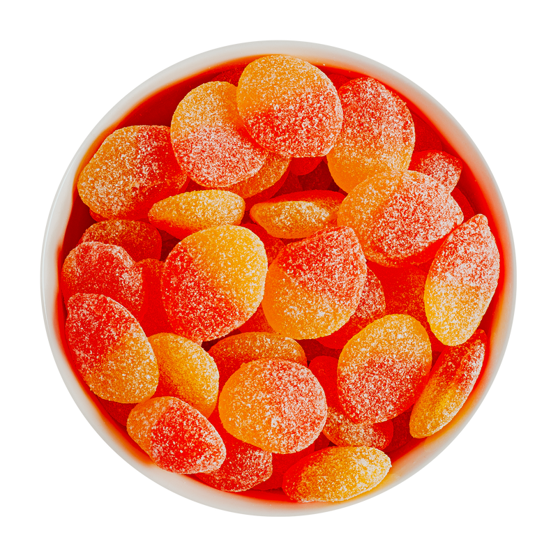 Pêches en tranches sablées